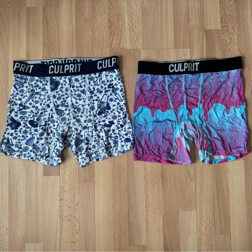 Bundle of 2 Culprit Lady Boxer Shorts, Size: Small